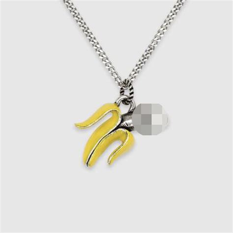 banana necklace gucci